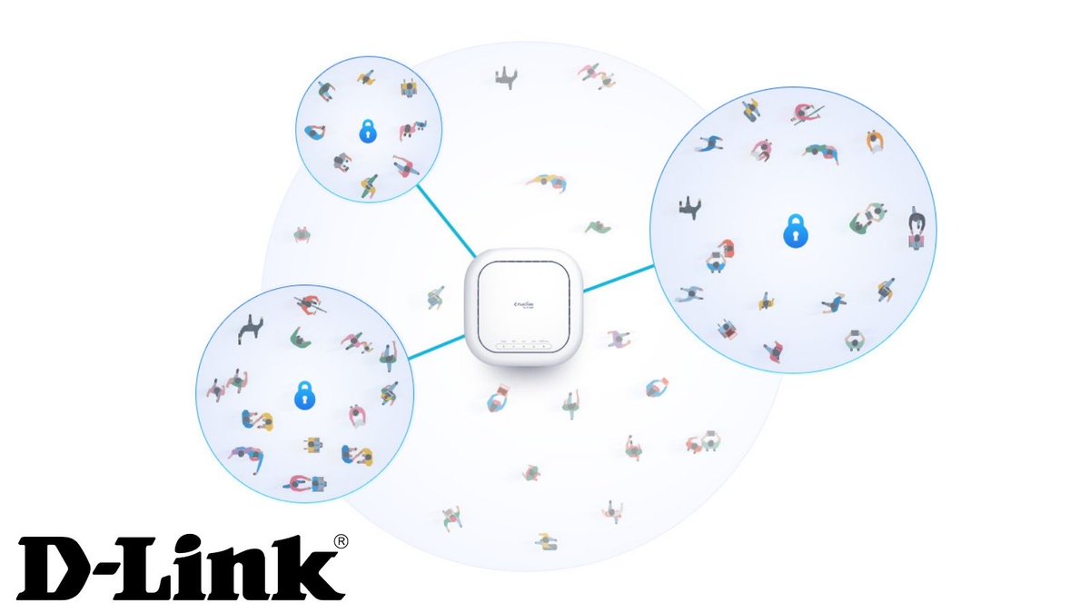 DLinkEurope's tweet photo. Our Nuclias Cloud Wi-Fi 6 indoor access point is designed to give you the latest technology and efficiency in any setup. Deliver high-combined data rates of up to 3,600 Mbps over two dedicated wireless bands with the latest WPA3 wireless security. https://t.co/Fxk2k7NjnP

#WiFi6 https://t.co/PA0z6vc52o