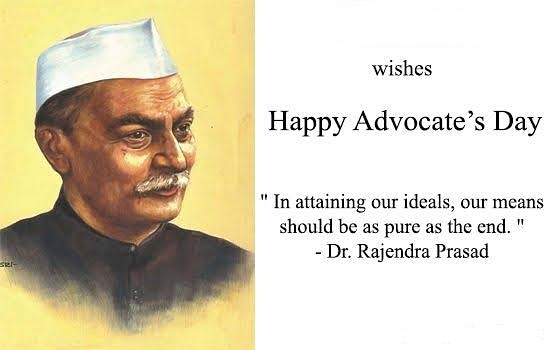 AdvDeepakRaj's tweet photo. Greetings to all the Advocates on the occasion of #AdvocatesDay 
My regards to Advocates who are fighting to give justice to the very needy people with honesty
The day marks the birth anniversary of Dr. Rajendra Prasad, the first President of India who also was a eminent lawyer. https://t.co/riafnhEve3