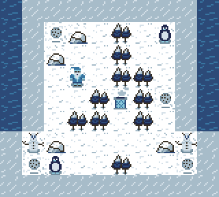 treefrog_gaming's tweet photo. A mock game made using 16x16 tiles for @Saultoons #MyWinterWorld challenge.

Help Santa get his cookies while avoiding the Evil Snowmen

Don't hurt the penguins. https://t.co/XBqjGMKeNL