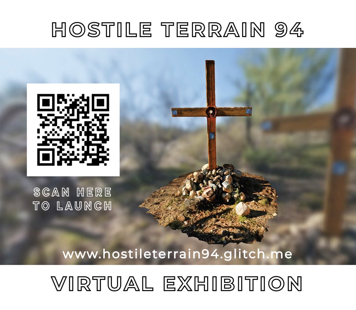 HostileTerrain's tweet photo. ICYMI: The #HT94 Virtual Exhibition is LIVE! Check it out using your smart phone to explore stories of migration through Arizona via avatar interviews, 360 panorama photos, and 3D models of objects recovered from the desert. https://t.co/tBeGmSUsys https://t.co/5s0PtVx8mn
