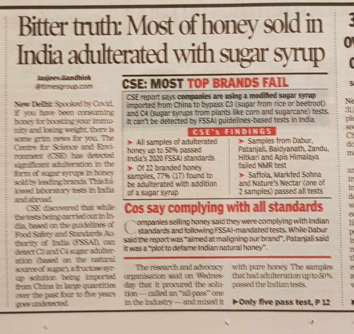 drmohanv's tweet photo. Shocking truth #Honey #sugar #diabetes @AskDrShashank @singhak_endo @docanoopmisra @DrAmbrishMithal @Unnikri @Jazzsethi95 @bluecirclediab @diabesties1 @DMDSC https://t.co/jXa0yOE75X