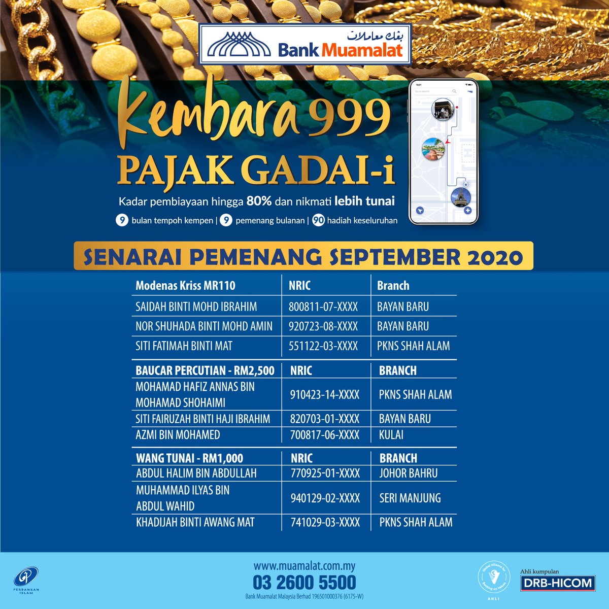 Waktu Operasi Bank Muamalat Johor - malayersi