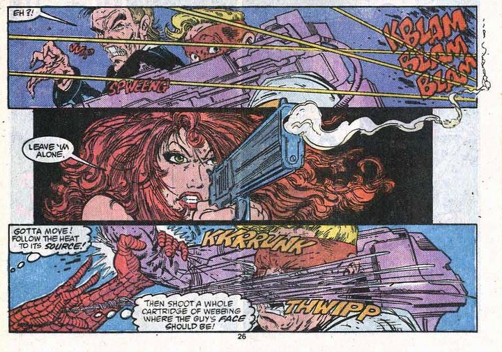 Mary Jane saves herself.... then saves Peter