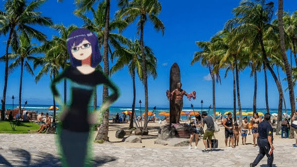 In a collab with Airi weatheroid, A-chan said that if she ever had a holiday break, she wants to go to Hawaii