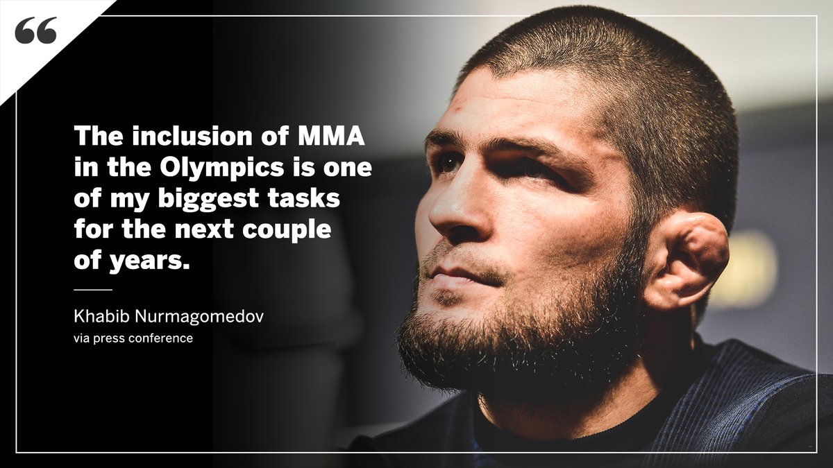 Khabib is focused on making MMA an Olympic sport.
More from @marc_raimondi 📰 https://t.co/7mCSKbiWQ5 https://t.co/nzn795Kmf7