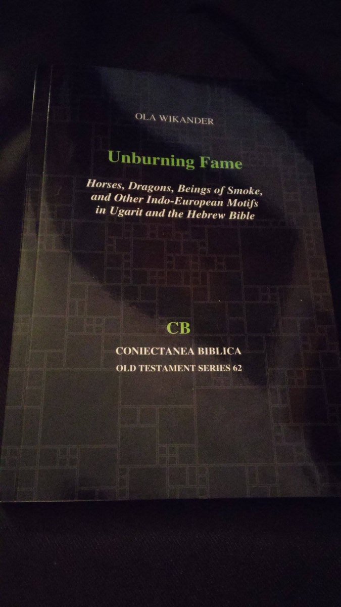 OlaWikander's tweet image. Updated list of my books, so far (thread)!

First:

Unburning Fame: Horses, Dragon, Beings of Smoke, and Other Indo-European Motifs in Ugarit and the Hebrew Bible (2017)

and

Drought, Death, and the Sun in Ugarit and Ancient Israel: A Philological and Comparative Study (2014)