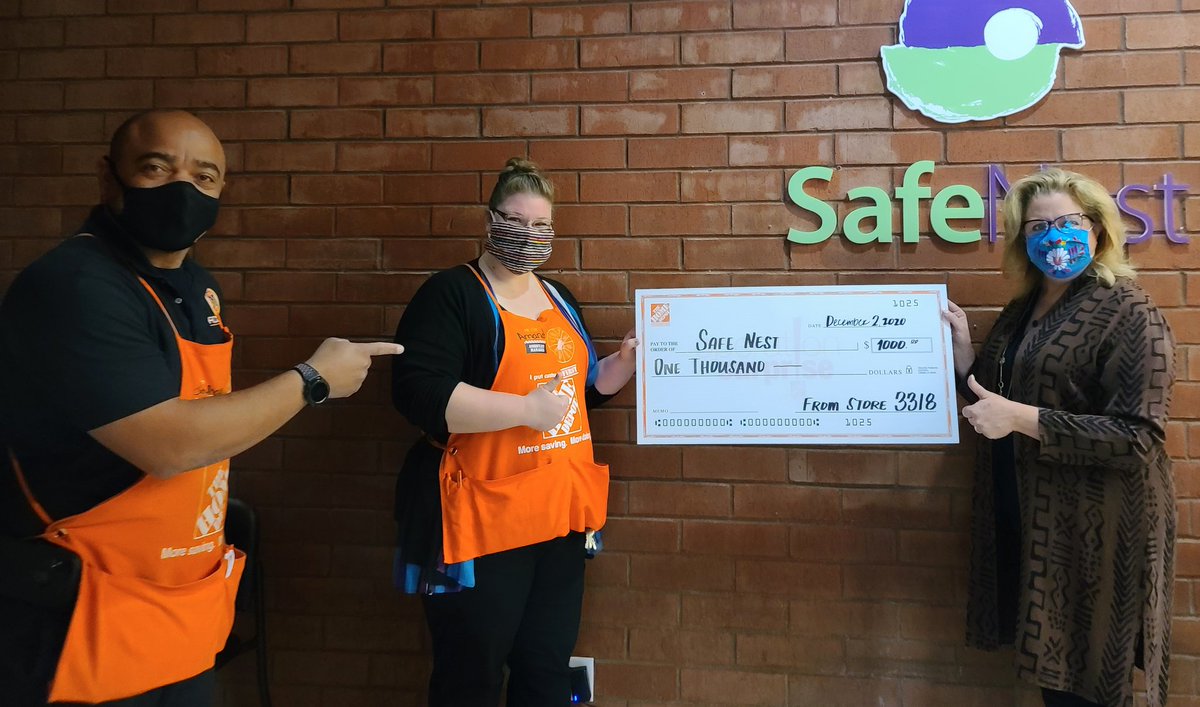 TEAM DEPOT Captain Amanda  Surprising Safe Nest with a 1k check!! Thanks for all you do in the  
community Amanda!! #operationsurprise #TeamDepot <a href="/TeamDepot_Ryan/">Ryan Braddy</a> @MarkSaltarelli <a href="/TonjaBarnicle/">Tonja Barnicle</a>