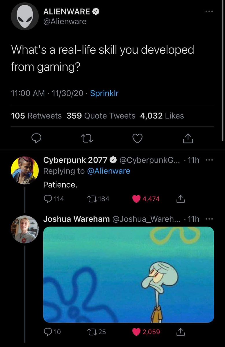 ModMyMods's tweet photo. Damn @CyberpunkGame that's rough :D
Who else is excited? Only a little bit longer!!
#Cyberpunk #cyberpunk2077 #PCGaming #Gaming #Gamer #VideoGames #NewRelease #KeanuReeves #RTXon #RTX #NewGame #Hype #Hypetrain #meme #pcjoke https://t.co/TIsmUTxBvj