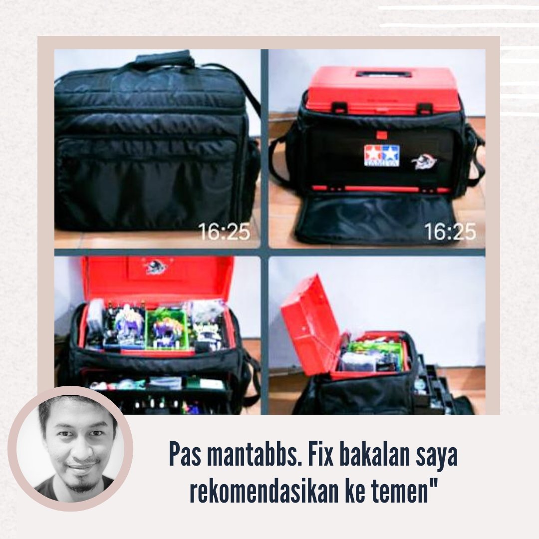ChemzBagMaker's tweet photo. bawa toolbox dgn tas yang aman dan kuat bisa ndak kak?

tentu bisa😊 mas ferdinan ingin membuat tas untuk toolbox 9kg agar aman membawanya. tas ini berbahan bimo dgn lapisan foam dan spon ati agar empuk dan kaku. dgn ukuran 42x24x32 cm tas ini siap membawa toolbox dgn aman✨ https://t.co/R8OS7CGBdi