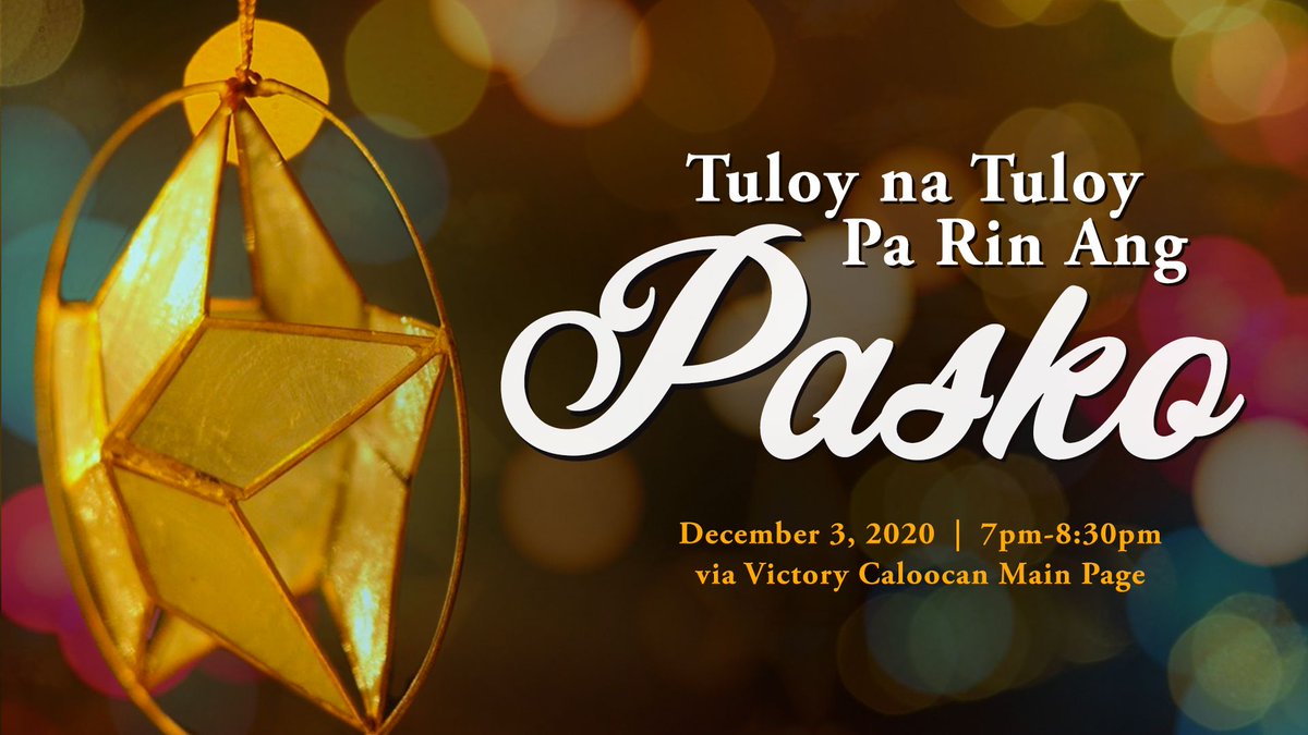 Join us tonight for our online Christmas Traditions. Invite your family and friends! #Celebrate2020