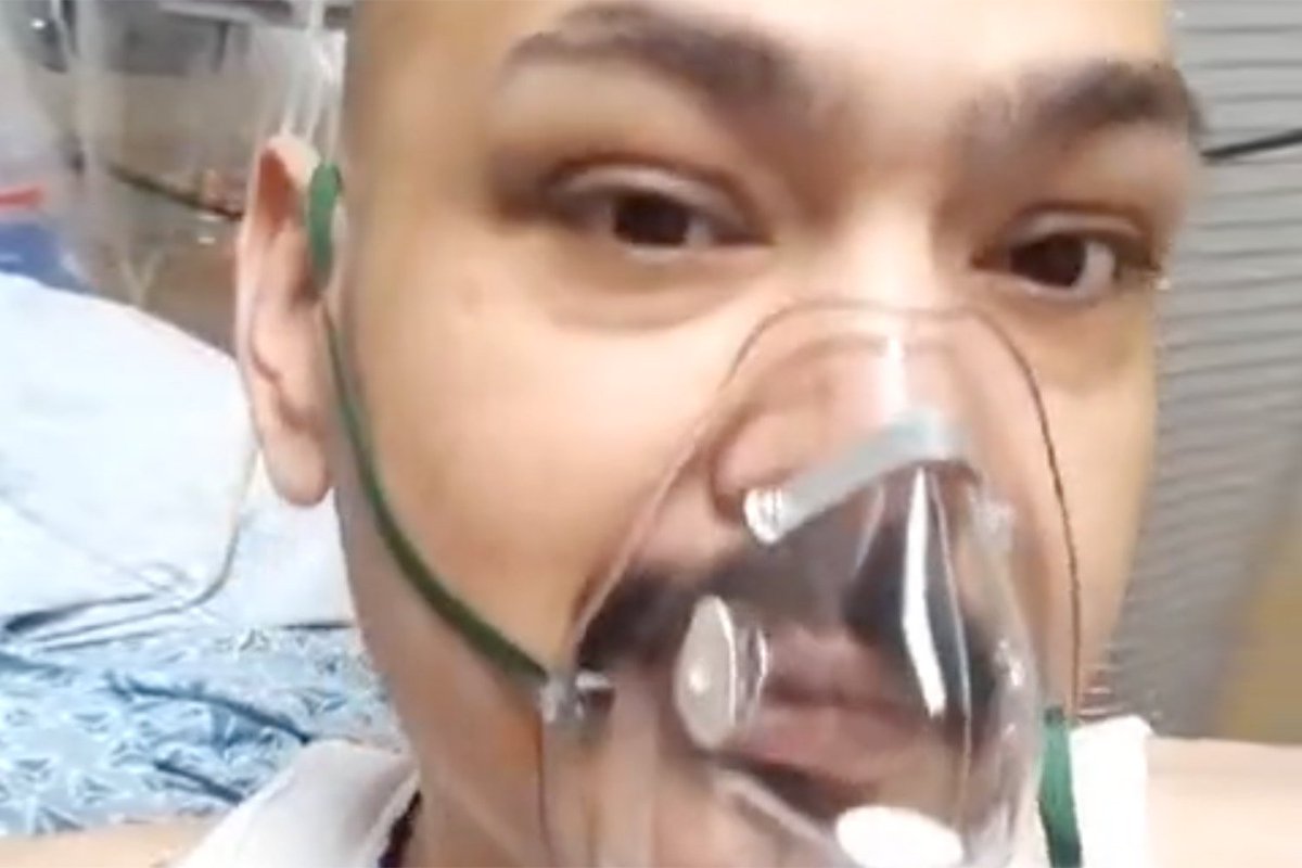 38 y.o. comedian Joe El Cholo dies after filming video about his experience with COVID from his hospital bed. This is no Joke! "I'm a double amputee and I’m a diabetic, so I’m dealing with a lot"  https://people.com/health/comedian-dies-after-filming-video-about-covid-from-hospital-bed/