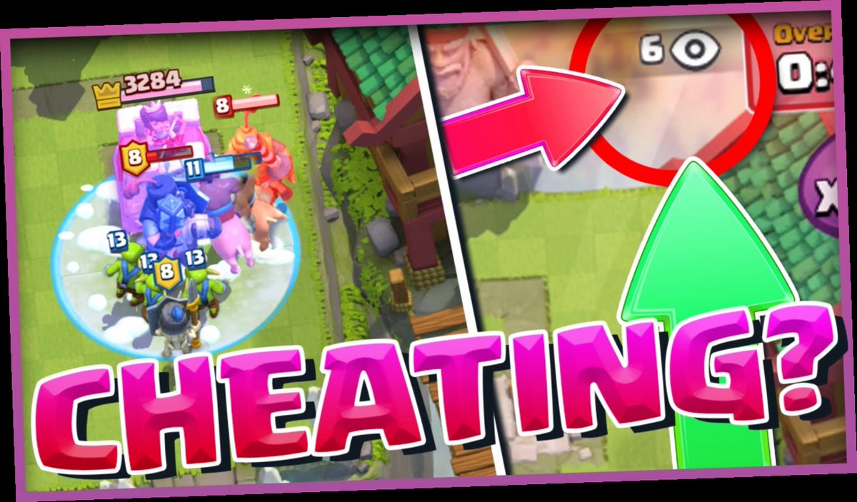 cheaters on clash royale / Twitter