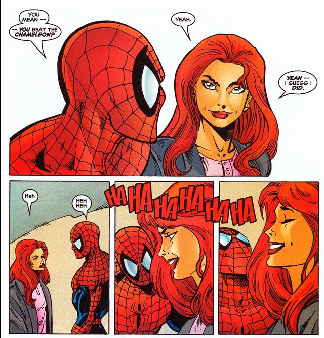 ... and then laughs about it 