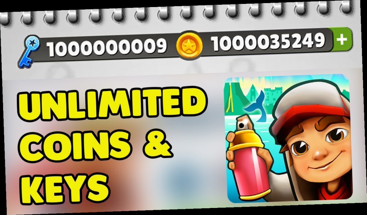 cheat codes for subway surfers unlimited coins for iphone / Twitter