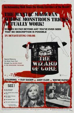DECEMBER 2: As shown in my previous tweet on the marquee of the Rialto 1 Theater, tonight’s  #Deucember feature is one of the more well-known works from the Godfather of Gore himself, THE WIZARD OF GORE (dir. Herschell Gordon Lewis, 1970)  @GCDB