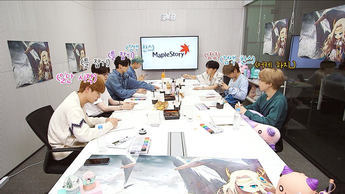 MapleStory's tweet photo. They're global superstars AND art directors! 🎤🎨 BTS get creative and start bringing their childhood dreams to MapleStory! 🖌️
▶️ Watch: https://t.co/TQWXWybdr9
💻 Play: https://t.co/Os6hM6MK74
👉 https://t.co/FgldRwr3c9
#MapleStoryXBTS #MapleStory #BTS #방탄소년단 @BTS_bighit https://t.co/m32Eix3u8c