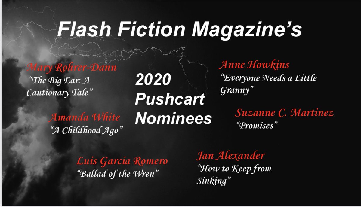 flashficmag's tweet photo. CONGRATULATIONS
@artistmaj, @anne_howkins, @janaNYC, @SuzanneCMartin3, Mary & Luis
From us at FFM: Shannon, Keely, Gen, @jaimerb, @EricScotTryon, @ara_hone, @sophiahuneycutt, @SuzJay11, @cafestories, @reademand_weep, @KellerWords, @ckennedyhola & all https://t.co/ekWTA8SCIA