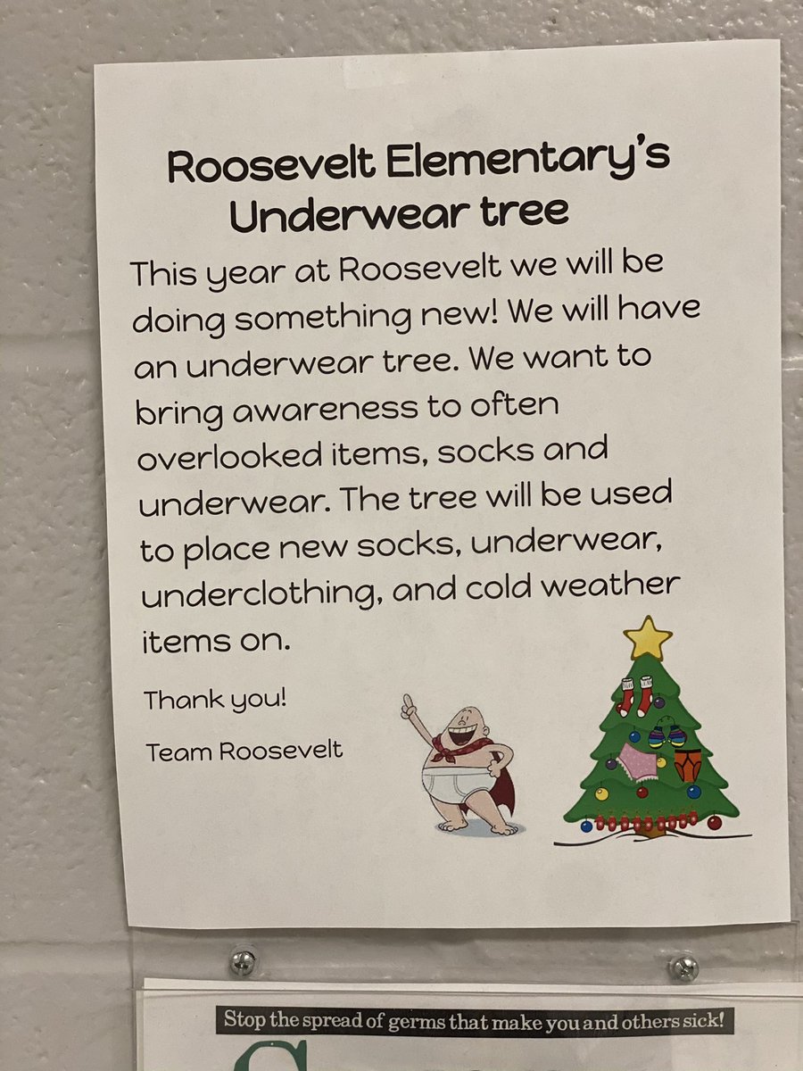 Knights_Roos's tweet photo. Roosevelt welcomes, “The Underwear Tree” this year. Please consider donating!
#AdventureAwaits #TheKnightWay #RooseveltResiliance https://t.co/Hm4j3fHKoQ
