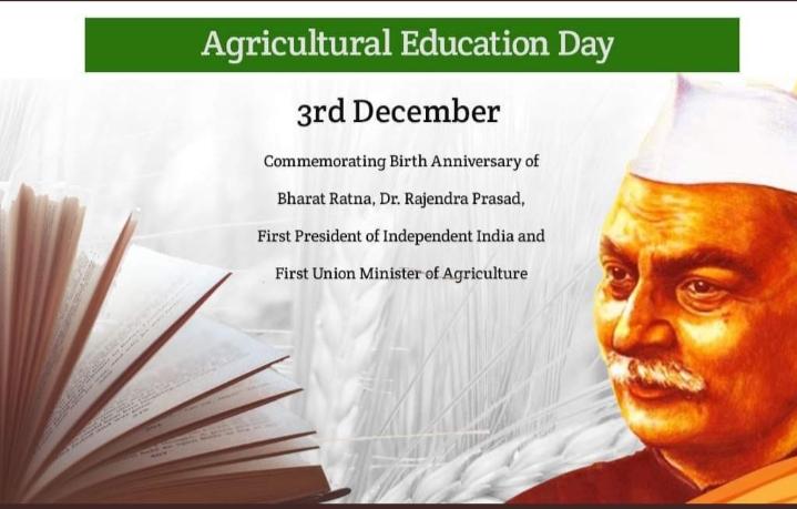 Akshay_Pawar_22's tweet photo. The Indian council of agricultural Research celebrate the 3rd December as Agricultural Education Day 💐💐
On the birthday of the first agricultural minster of the india Dr.Rajendra parsad 
@icarindia https://t.co/CLjTu8fzIW