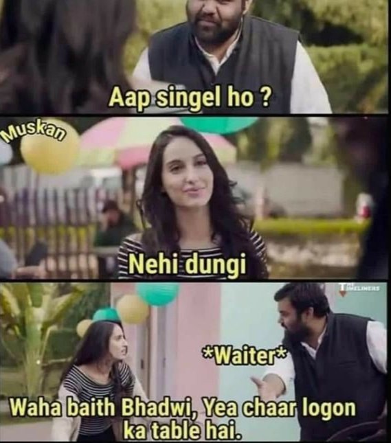Spartan_Bubble's tweet photo. Why dadigiri is there in some women..These feminist think they can break rules.. Dismantle plans.. Break arrangements... Whether it's a hotel or hospital or PS
They have no idea what bullshit they r doing until they come across a hard working serious man
@ambar_hitman
#scrapDV https://t.co/ixs3SOop28
