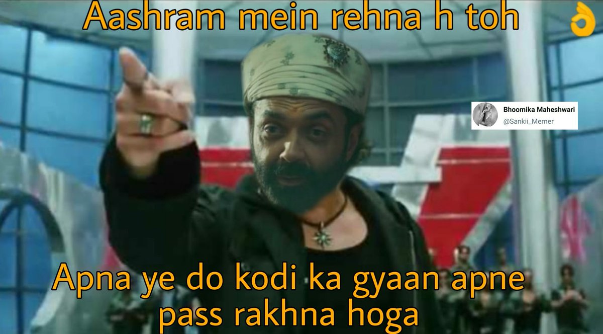 sankii_memer's tweet image. #AashramChapter2