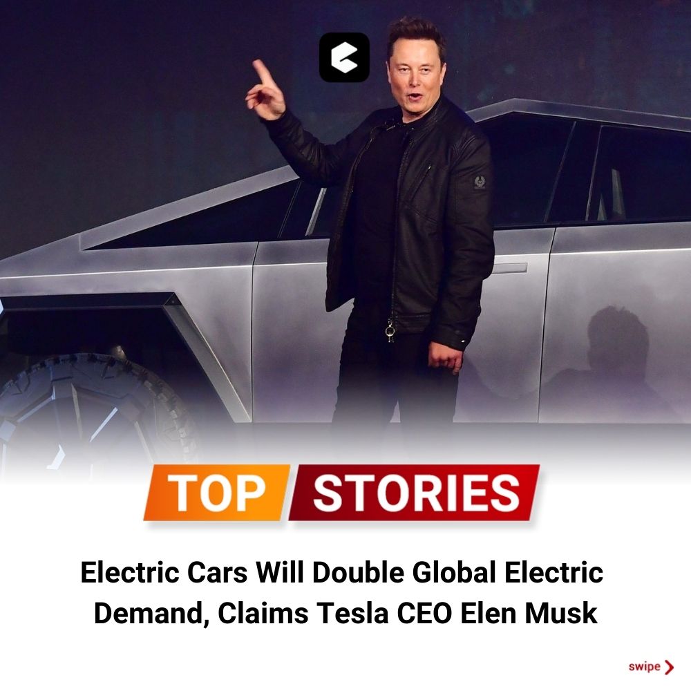 edapthere's tweet photo. Electric Cars Will Double Global Electric Demand, Claims Tesla CEO Elen Musk
Follow us for regular updates
Install our app: https://t.co/A3FYMD2xzU
Visit:https://t.co/lRfsUGuTym
#Tesla #electriccars #GlobalWarming #edapt #edaptschool #edaptlearningapp https://t.co/vViztdSiqW