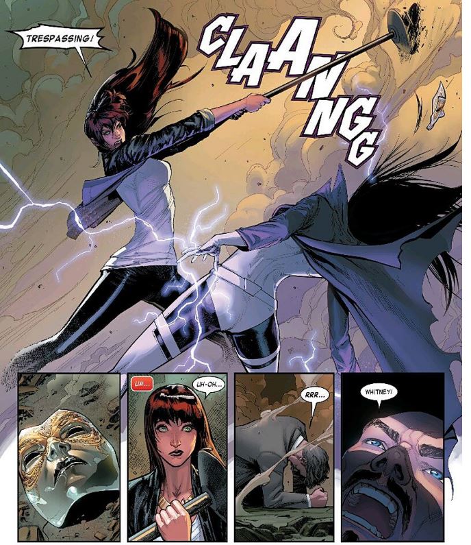 Mary Jane defends her nightclub by taking down Masque