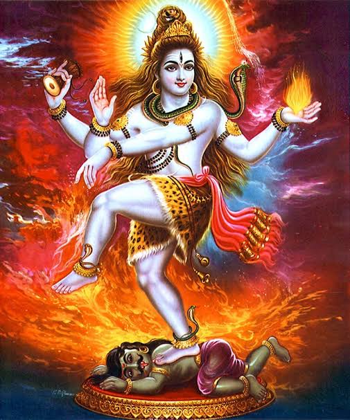 Apasmara also known as Muyalaka is a demon who represent ignorance,selfishness & nonsensical speech.He was dwarf but powerful in his malingnity , small-mindness & greediness.Shiva wanted to kill Apasmara but he realised to preserve knowledge in the universe Apasmara must