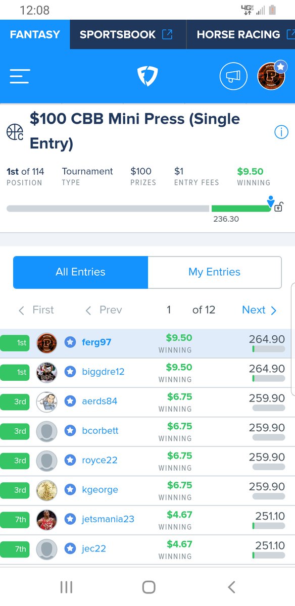 🔥Join #FREE ➡️ https://t.co/dLBNGuv5It🔥 as another #win was just posted for Team Prime! The #best #DailyFantasySports #DFScontent ! 🌐🔗 is https://t.co/p5UVPhh807
#CBB #TAKEDOWN #3
#FanDuel #DraftKings #DFS #sportspicks #NBA #NFL #MLB https://t.co/h8mpnlnnXb