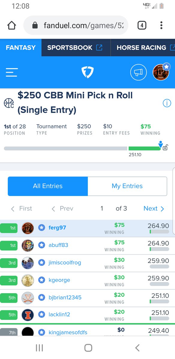 🔥Join #FREE ➡️ https://t.co/dLBNGuv5It🔥 as another #win was just posted for Team Prime! The #best #DailyFantasySports #DFScontent ! 🌐🔗 is https://t.co/p5UVPhh807
#CBB #TAKEDOWN #2
#FanDuel #DraftKings #DFS #sportspicks #NBA #NFL #MLB https://t.co/pePjXlgwxs