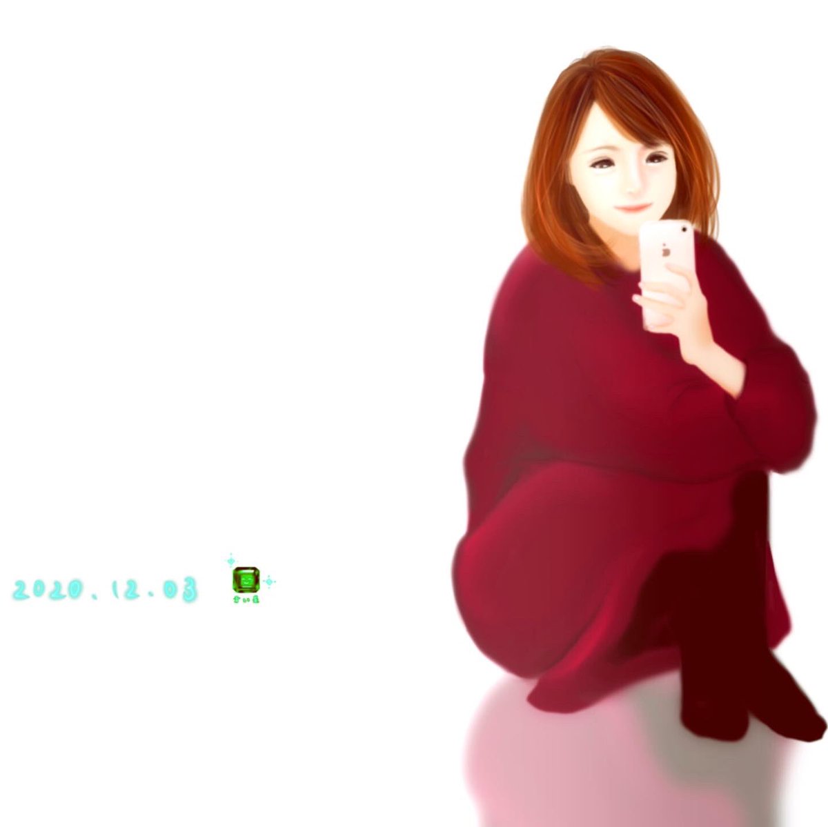 スマホをいじる