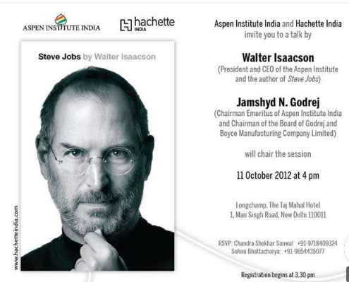 Undefined terms: Success, Leader, Ego, Humility and of course all glued together by Steve Jobs. Let me start with a little story about Steve which touches all this. In 2012 I attended a meet and greet event with  @WalterIsaacson organized by  @AspenInstitute and  @HachetteIndia