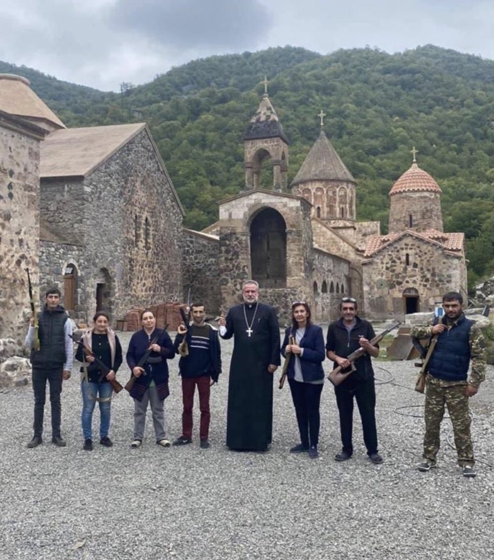 Imagine what would be reaction of @EmmanuelMacron or other 'leaders of Christian world' if photo is taken against the Mosque and not the Church. #StopArmenianTerrorism https://t.co/nQz6GMW5KV