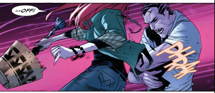 Mary Jane puts the smack down on Norman Osborn with a lamp, one of her top weapons of choice!