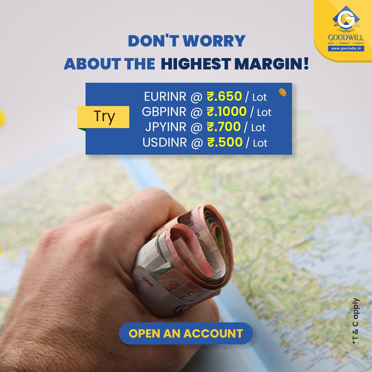 Open Account and trade easy with us. For More information Follow us bit.ly/2JkUHM0