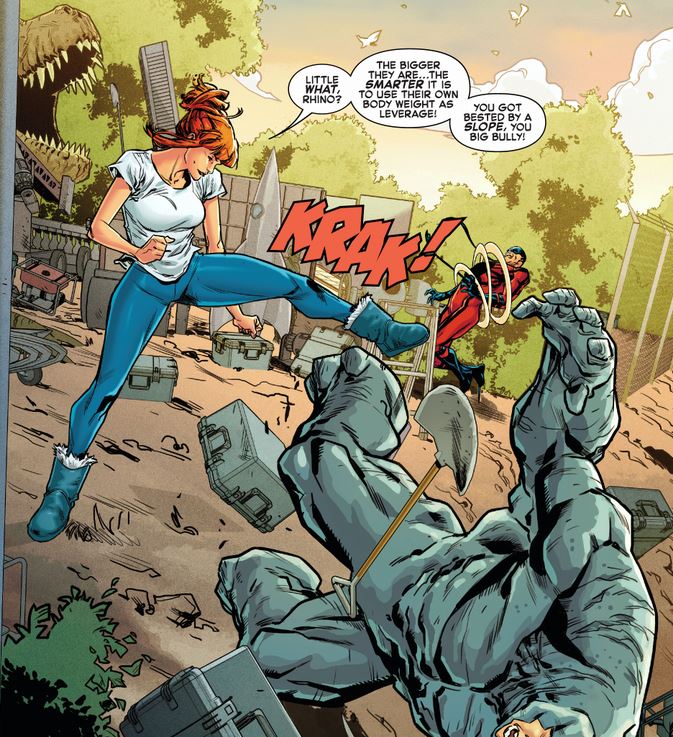 Mary Jane takes and bests the Savage Six