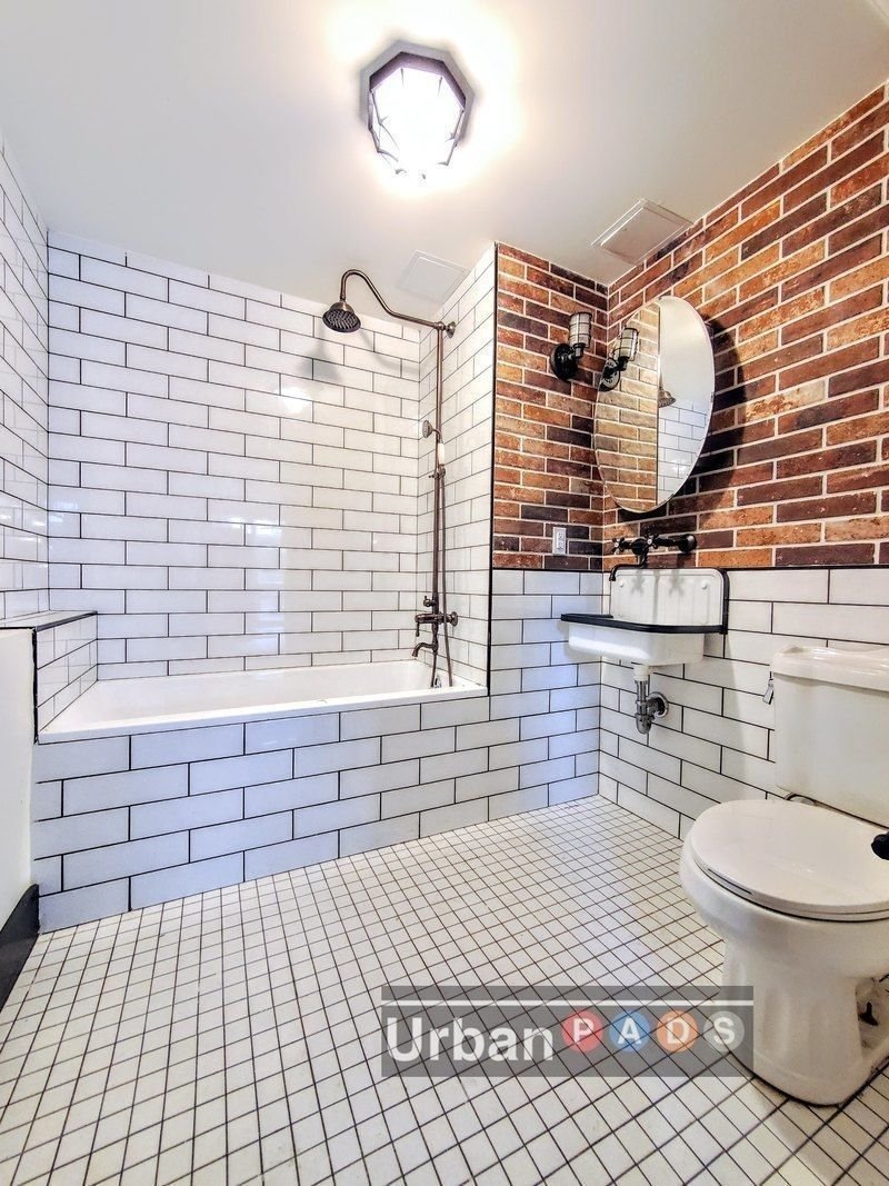 it's tile that looks like brick