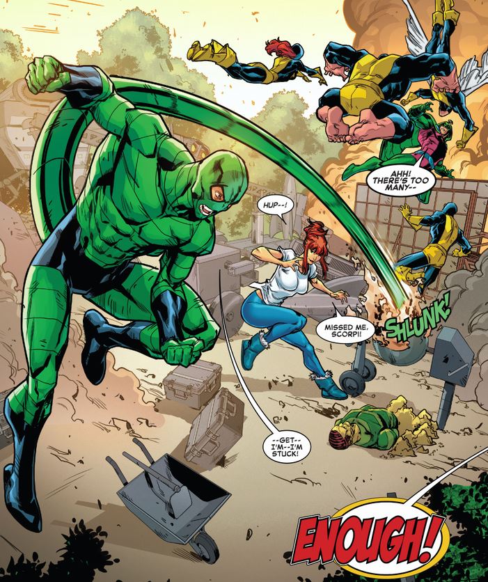 Mary Jane takes and bests the Savage Six