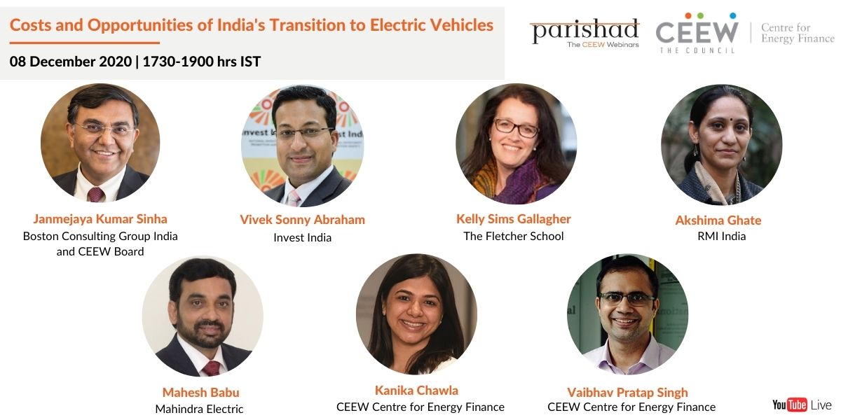 CEEW_GFC's tweet photo. In the upcoming edition #Parishad, we will release our report on #MobilityFinancing in India which estimates the size of the investment opportunity presented by India's #EV sector till FY30.
Join the report launch and discussion with our stellar panel 👉https://t.co/K219g8f1WP https://t.co/PI8C9knRzG