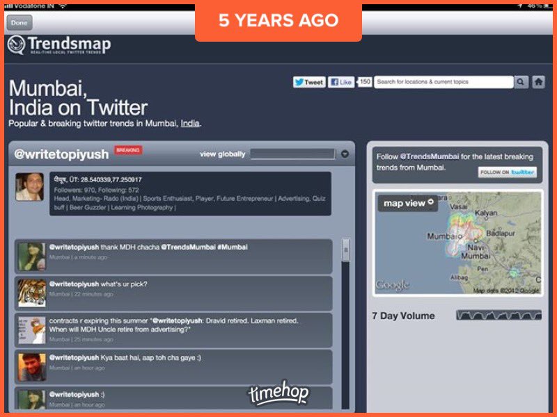 writetopiyush's tweet photo. Back in 2012, I tweeted about Dharampal Gulati and his extensive exposure through MDH advertising. Always found this iconic.
This tweet made my profile trend for the first and last time in India and Mumbai.
Imagine this back in 2012.
#RIPMDH. https://t.co/6bumqrIPkM