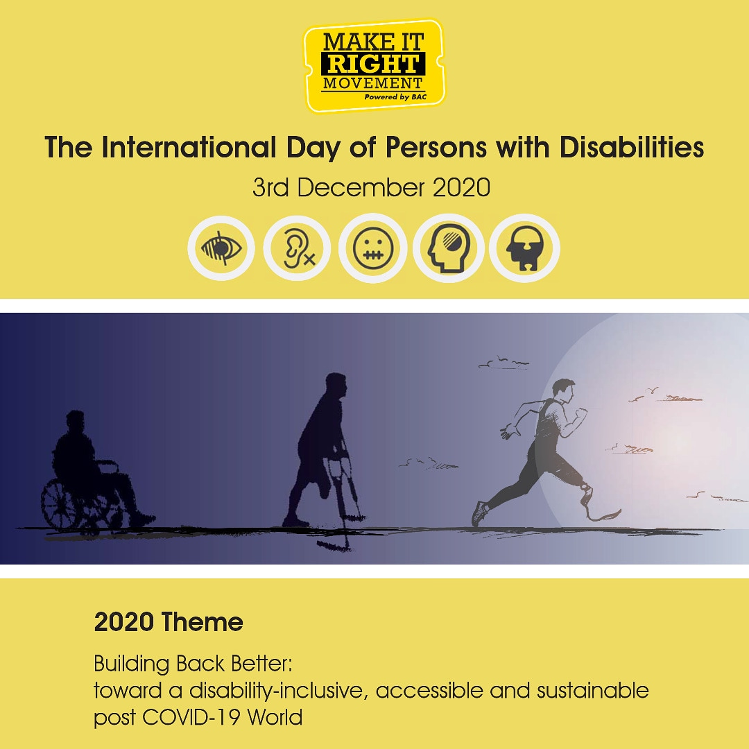 makeitrightMY's tweet image. The 3rd of December is acknowledged globally as International Day of Persons with Disabilities (IDPWD)... Read more at our Facebook page :m.facebook.com/story.php?stor…

#MIRM #makeitright#nolimits #community #communitydevelopment #pwds #Disabilities #inclusion