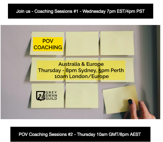 greyswanguild's tweet photo. Let's get your POVs over the finish line....

https://t.co/iNoSNhf7a2

#pandemic #postpandemic #pov #wavetwo #perspectives 
#live #learn #love #liminal #lead #australia #europe 
@doylebuehler https://t.co/5dAneNnXNx
