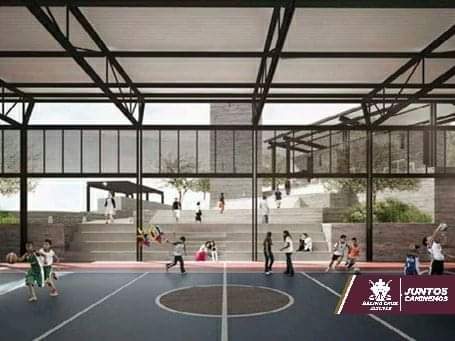 GobDeSC's tweet photo. Avanza la Construcción de Módulo Deportivo con Cubierta en Colonia San Pablo. 
#JuntosCaminemos.
#MiMéxicoLate
#SEDATU @MeyerFalcon @JuanCarlosAteks @salomonj @lopezobrador_ https://t.co/nrfqH1XxXP