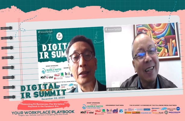 PMAP1956's tweet image. #IRSummitAtTheMoment

VeraLaw Partner Atty Julius Raboca and Nexperia Philippines Inc. Senior Manager for Labor Relations Mr Butch Del Rosario discuss legal perspectives and practical experiences on #SafeWorkspaces: Guides and Practical Tips for Occupational Safety and Health.