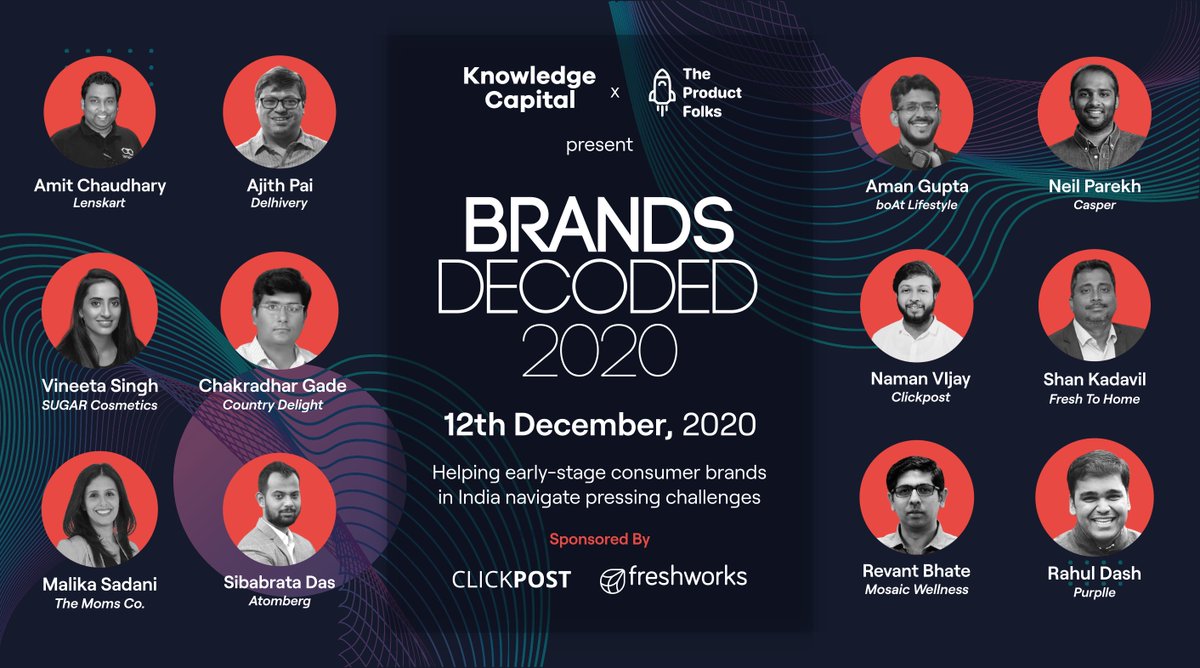.<a href="/FreshworksInc/">Freshworks Inc</a> for Startups is partnering with Brands Decoded 2020 to help consumer brands navigate their most pressing challenges. 🚀

Hit me up if you run a consumer startup and looking for complimentary passes. We are giving away a few passes. 🙌