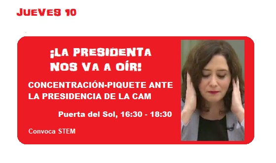 stemstes's tweet photo. #DocentesTodoElCurso #RefuerzosCovidNecesarios Y el día 10, volvemos otra vez https://t.co/vhx1e7IONU