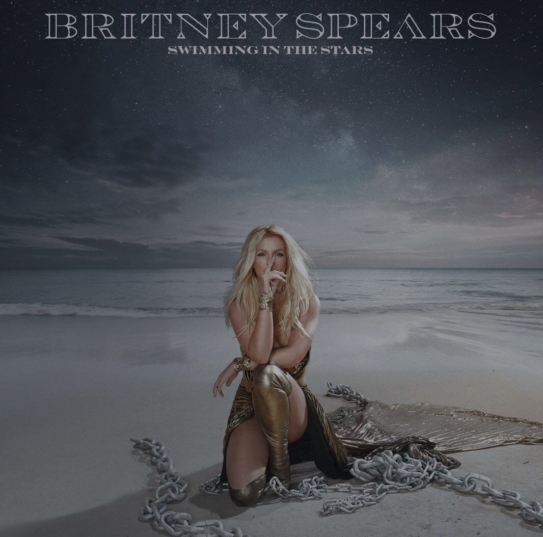 spinorbinmusic's tweet photo. .@BritneySpears drops previously unreleased song, 'Swimming in the Stars', in honor of her birthday. 🎉 

Stream: https://t.co/7k0fx7N8Ey https://t.co/wCUQPzYuIc