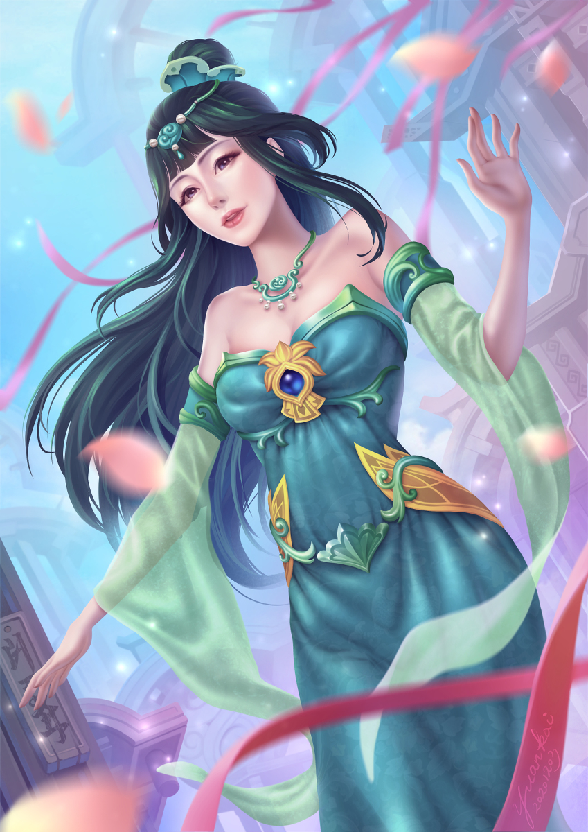 練習中國風 #中國風 #瓊瑤 #古典美人 pixiv.net/artworks/86064…