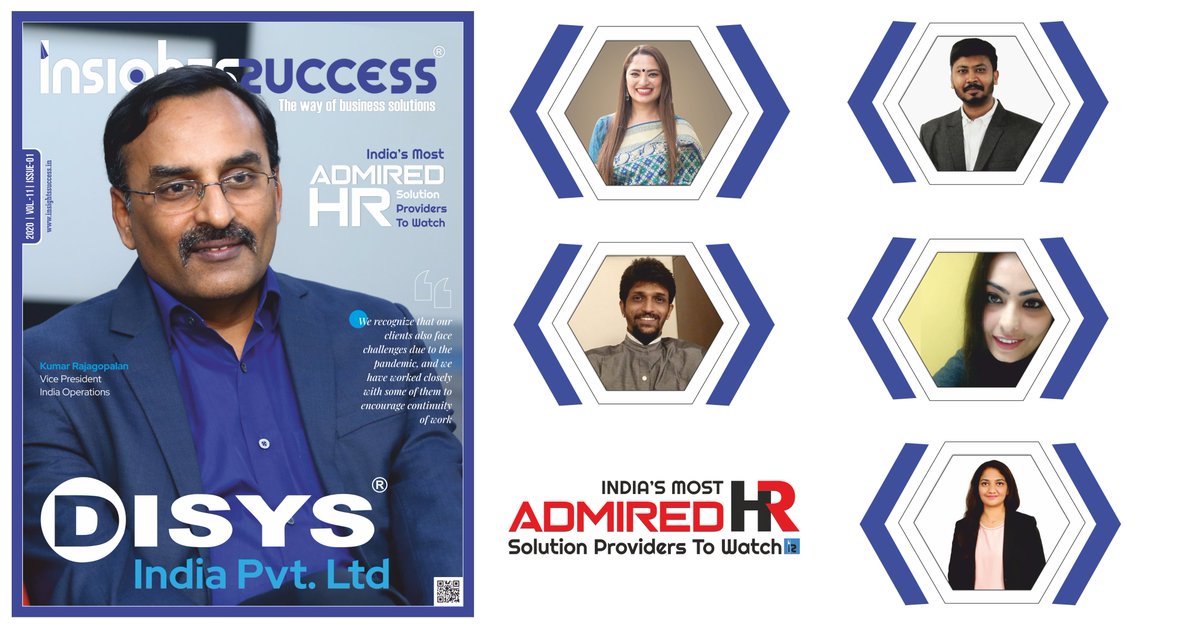 insightssuccess's tweet image. 🥇India's Most Admired HR Solution Providers

Featured on the Cover page, @KumarRajagopa10 is the Vice President of #IndiaOperations at  
@DISYSIndia ;

We have featured special stories;
read more- bit.ly/39AUWgV
#hrconsultingservice #hrsolutions #staffing