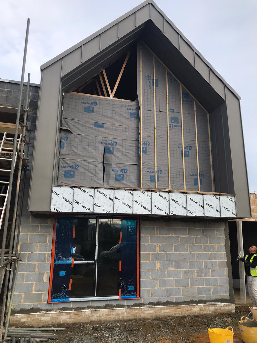 AliSystemsLtd's tweet photo. We’re excited to see this project finished which we are installing... manufactured in @senior_systems Ali Vu windows, sliding, folding &amp; single doors the fully glazed gable end &amp; hallway/landing in SF52 curtain walling...
#newbuilds #propertydevelopment #aluminium #norfolk https://t.co/poVVZZU7wC